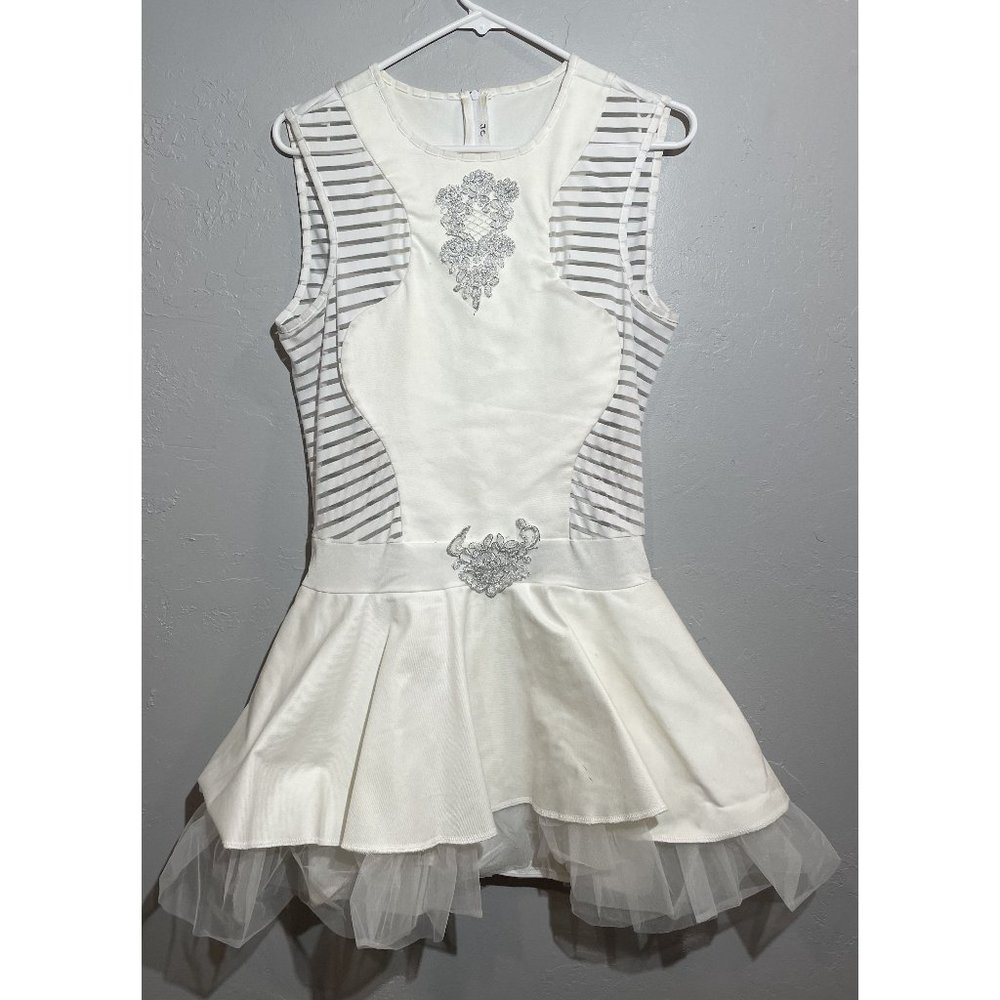 Kelle white dance dress